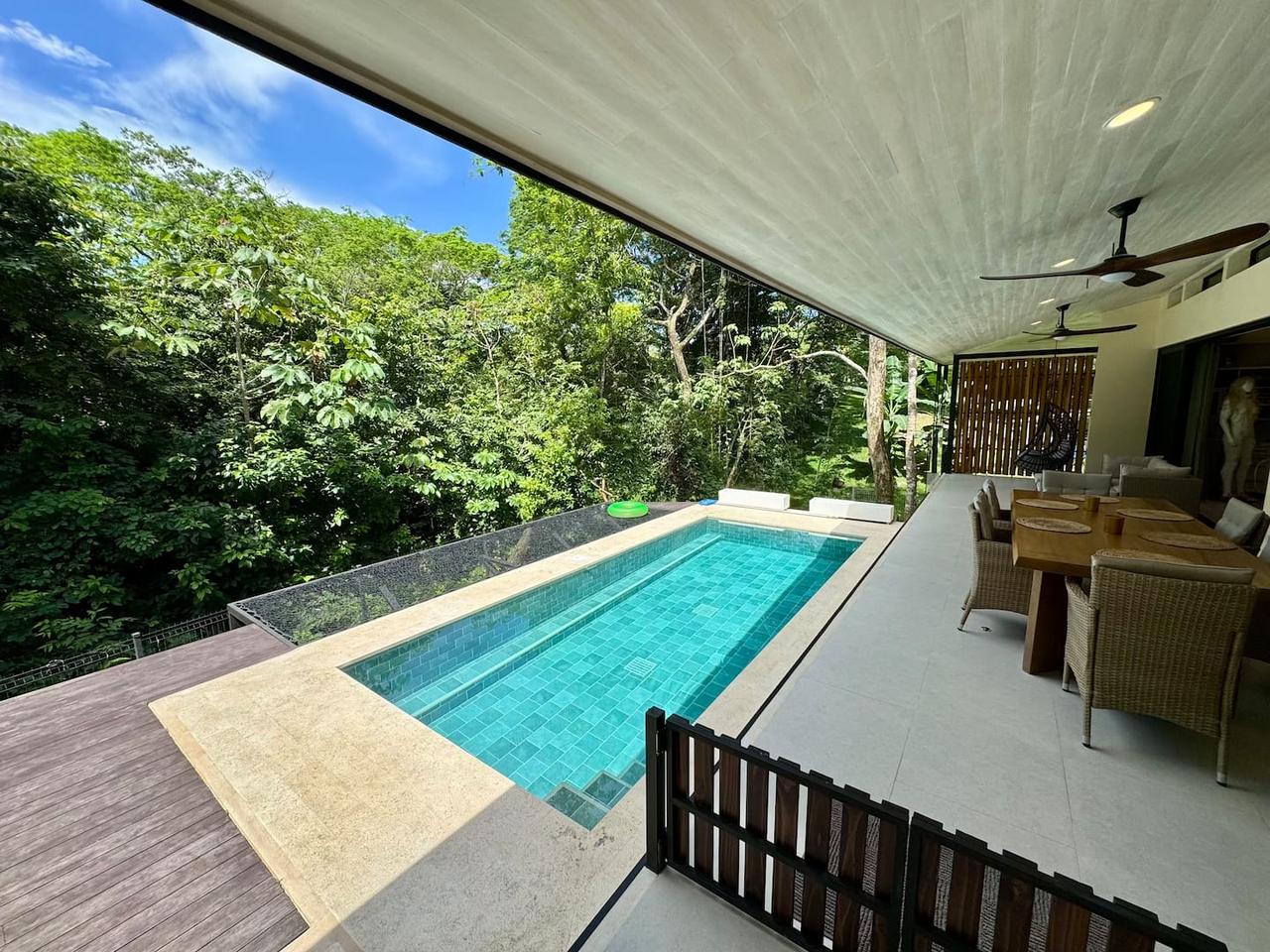 Saltwater pool at the jungle edge